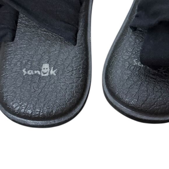SANUK Black Yoga Sling Sandal SZ 9 - Picture 4 of 7